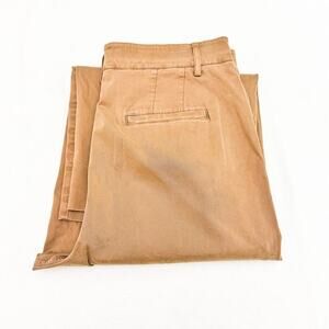 AYR Khaki Wide Leg Cropped Denim Jeans Size 10